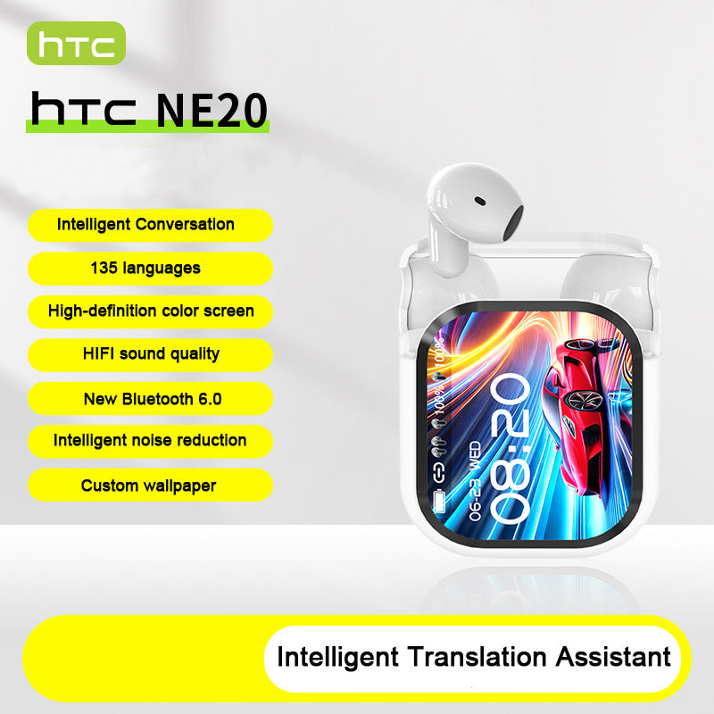 BLUETOOTH HEADPHONE WITH AI TRANSLATOR HTC MODEL - H8