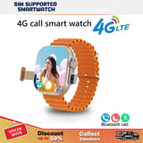 SIM-100 Ultra 2 Android Smartwatch with 5G Cellular Support, 2.20-Inch Super AMOLED Display, and Integrated HD Camera